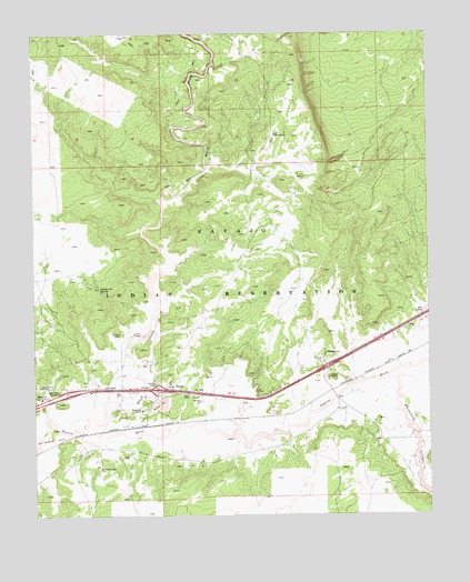 Houck, AZ USGS Topographic Map