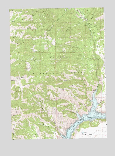 House Mountain, ID USGS Topographic Map