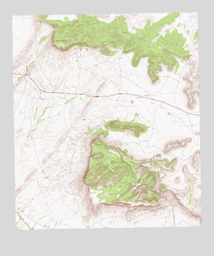 Housetop Mountains, TX USGS Topographic Map