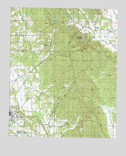 Houston East, MS USGS Topographic Map