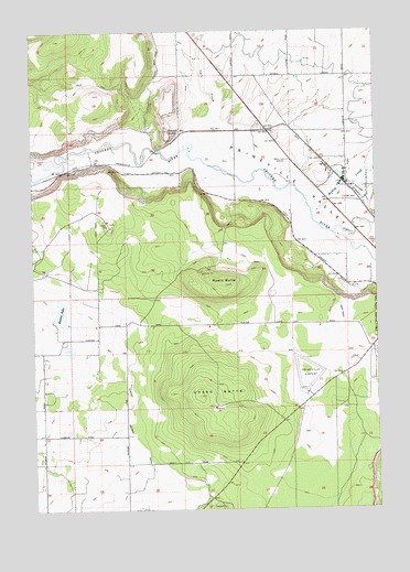 Houston Lake, OR USGS Topographic Map