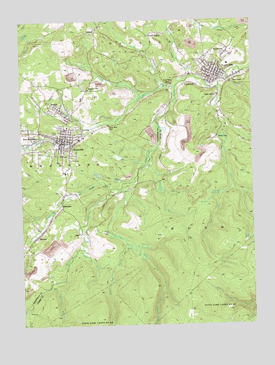 Houtzdale, PA USGS Topographic Map