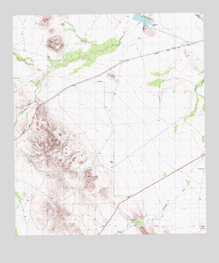 Hovey SW, TX USGS Topographic Map