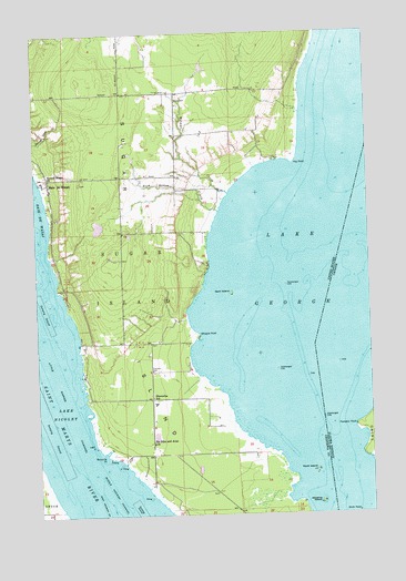 Baie de Wasai, MI USGS Topographic Map
