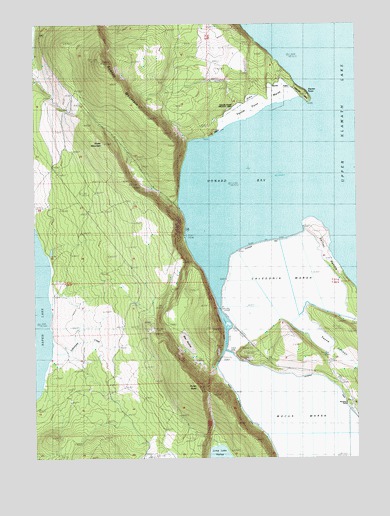 Howard Bay, OR USGS Topographic Map