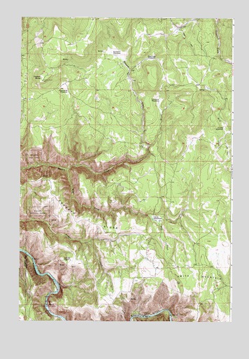 Howard Butte, OR USGS Topographic Map