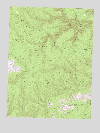 Howard NW, PA USGS Topographic Map