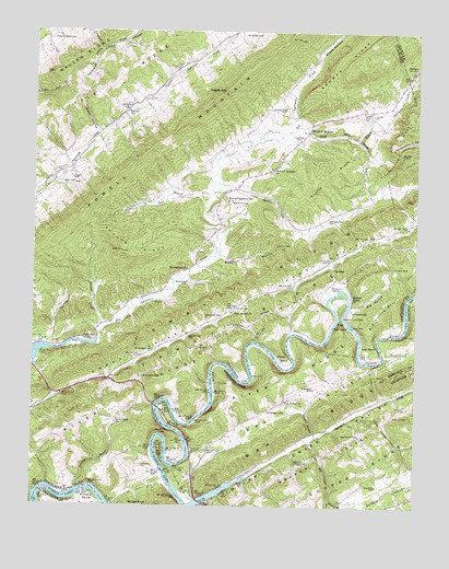 Howard Quarter, TN USGS Topographic Map