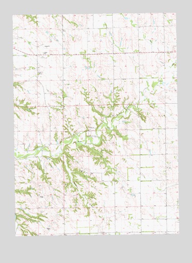Howe Creek, NE USGS Topographic Map