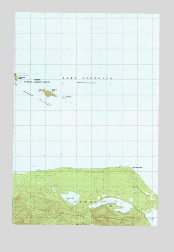Howe Lake, MI USGS Topographic Map