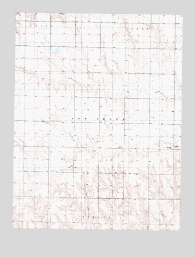 Hoxie NE, KS USGS Topographic Map