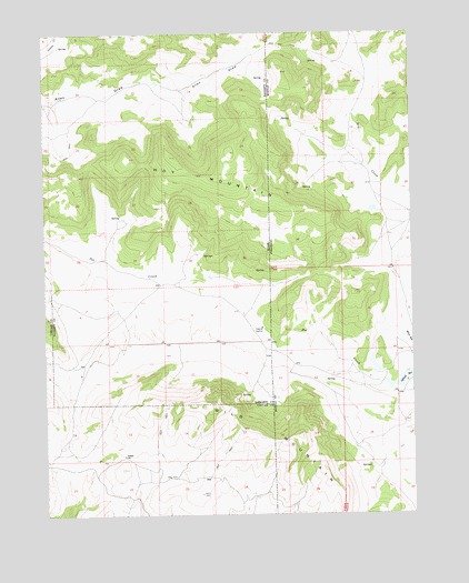 Hoy Mountain, UT USGS Topographic Map