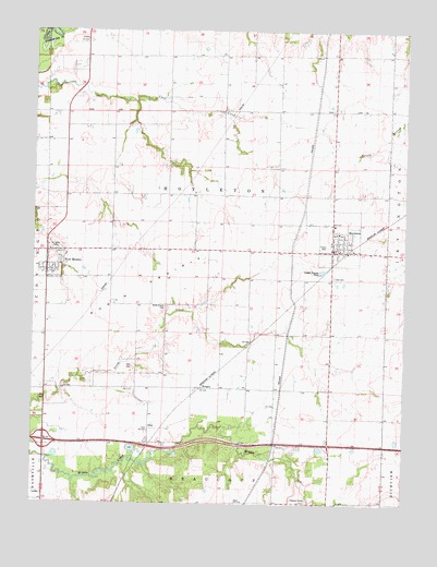 Hoyleton, IL USGS Topographic Map