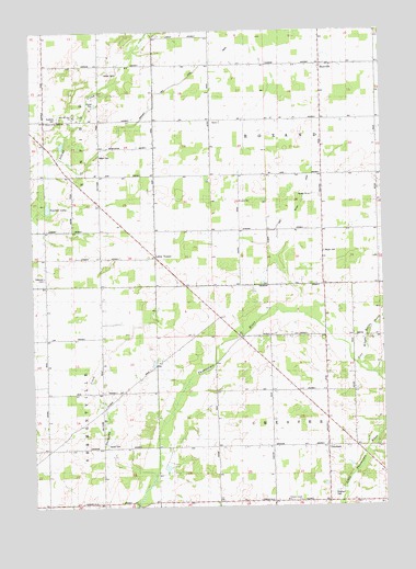 Hoytville, MI USGS Topographic Map