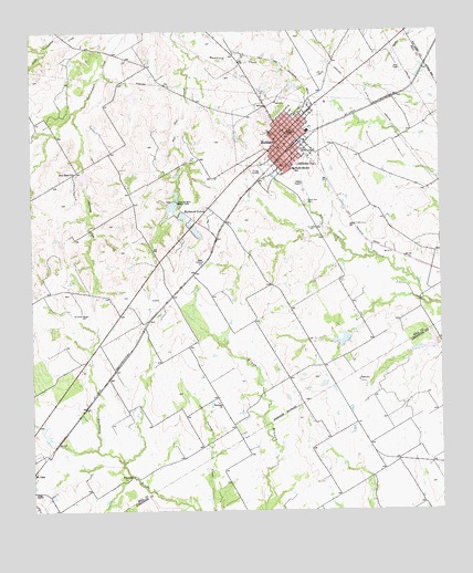Hubbard, TX USGS Topographic Map