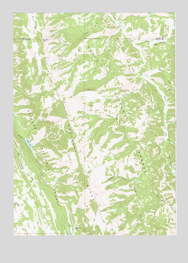 Bailey Lake, WY USGS Topographic Map