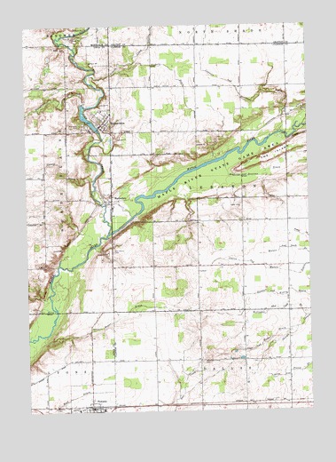 Hubbardston, MI USGS Topographic Map