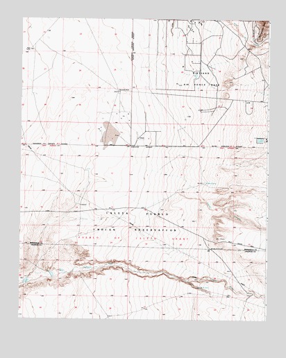 Hubbell Spring, NM USGS Topographic Map
