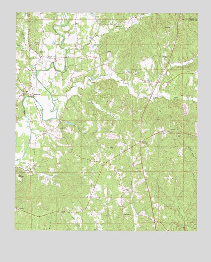 Hubbertville, AL USGS Topographic Map