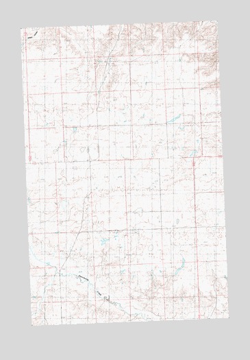 Hubert Hill SE, MT USGS Topographic Map