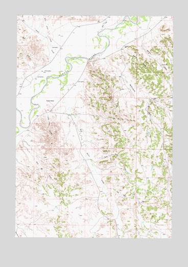 Huckins School, MT USGS Topographic Map