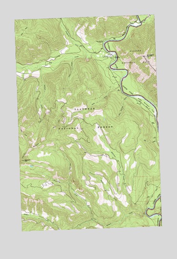 Huckleberry Mountain, MT USGS Topographic Map