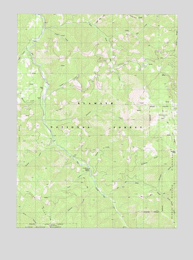 Huckleberry Mountain, CA USGS Topographic Map