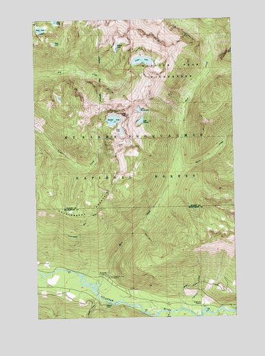 Huckleberry Mountain, WA USGS Topographic Map