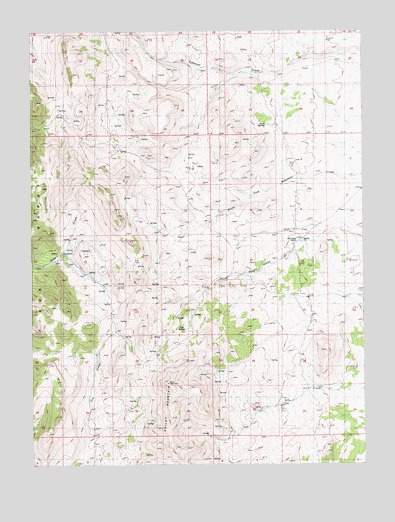 Bailey Mountain, NV USGS Topographic Map