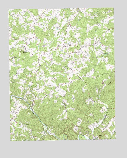 Huddleston, VA USGS Topographic Map
