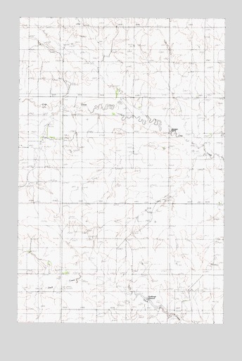Hudiburgh Reservoir, MT USGS Topographic Map