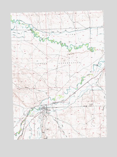 Hudson, WY USGS Topographic Map