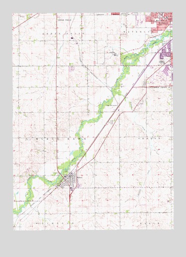 Hudson, IA USGS Topographic Map