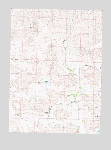Hudson Lake, NE USGS Topographic Map