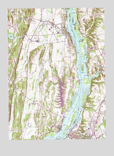 Hudson North, NY USGS Topographic Map