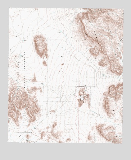Hueco Tanks, TX USGS Topographic Map