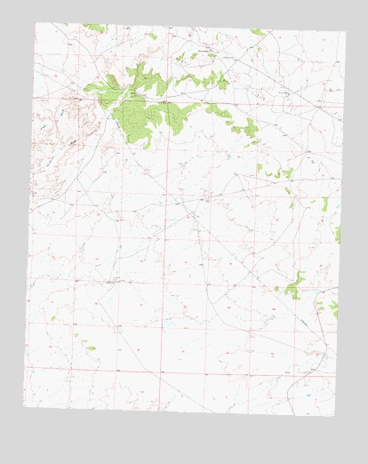 Huerfano Trading Post SW, NM USGS Topographic Map