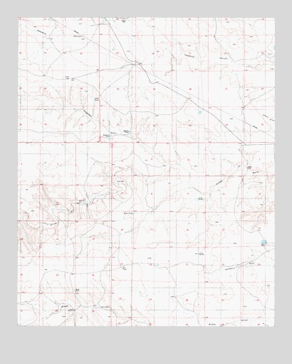 Huff Hill, NM USGS Topographic Map