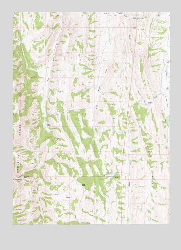 Huff Lake, WY USGS Topographic Map