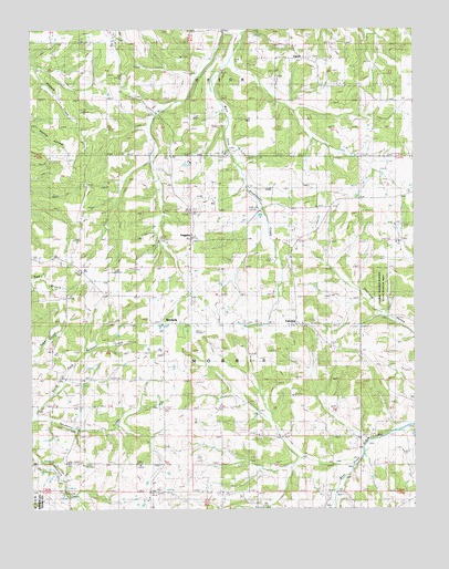 Huggins, MO USGS Topographic Map