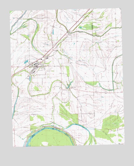 Hughes, AR USGS Topographic Map