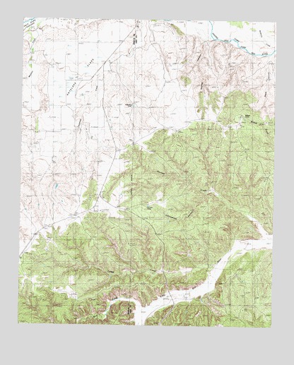 Hughes Canyon, TX USGS Topographic Map