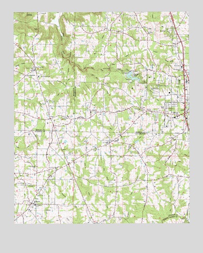 Hulaco, AL USGS Topographic Map