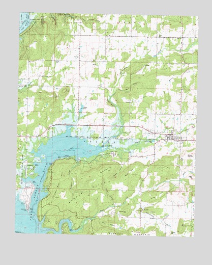 Hulbert, OK USGS Topographic Map