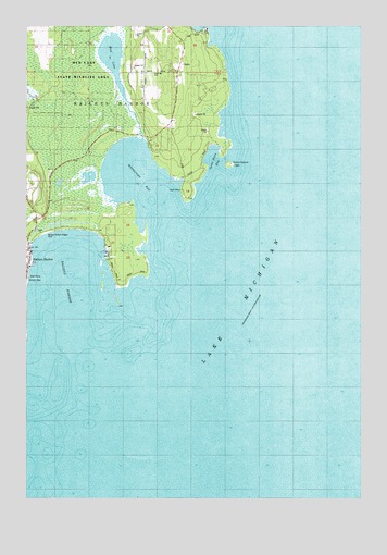 Baileys Harbor East, WI USGS Topographic Map