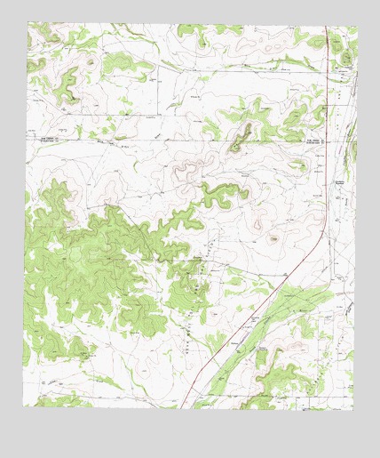 Hulldale, TX USGS Topographic Map