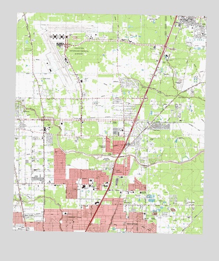 Humble, TX USGS Topographic Map