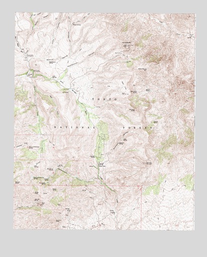Humboldt Mountain, AZ USGS Topographic Map