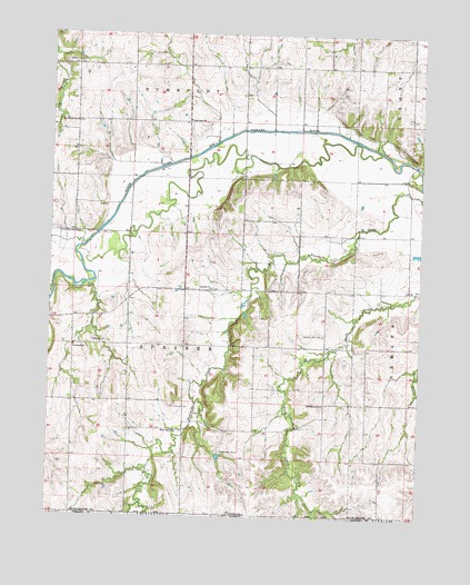 Humboldt SW, NE USGS Topographic Map