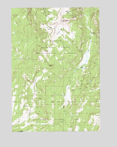 Hummingbird Peak, MT USGS Topographic Map